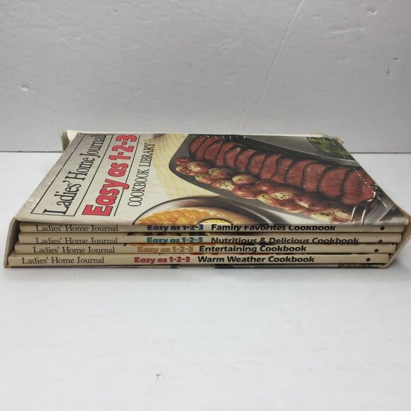 Vintage 1985 Ladies Home Journal Easy As 1-2-3 Cookbook Set 4 Books Cook Recipes - Picture 2 of 16